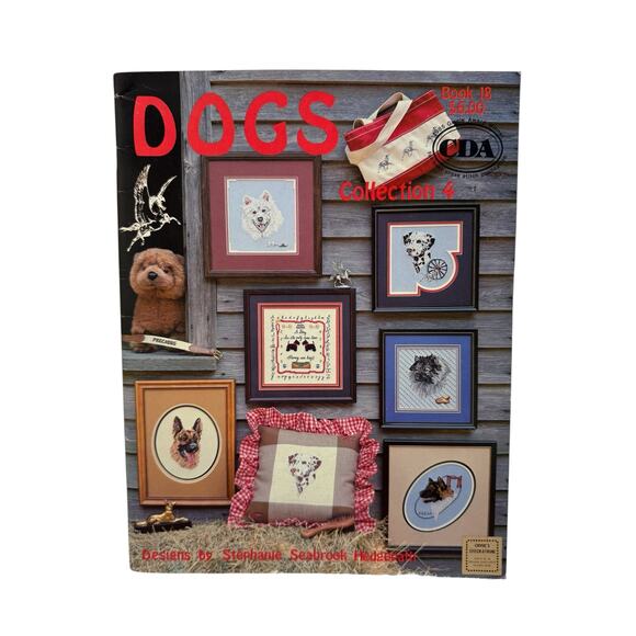 Vintage Dogs Collection 4 Cross Stitch Design Pamphlet 1984 Pegasus Publication - Picture 1 of 5